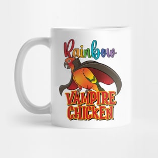 Rainbow Vampire Chicken - Funny Sun Conure Parrot Mug